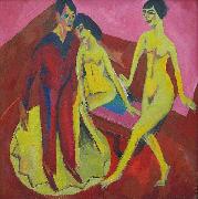 Ernst Ludwig Kirchner Dance School, Spain oil painting artist